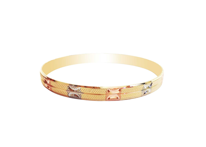 3 Tone Plated | Laser Bangles